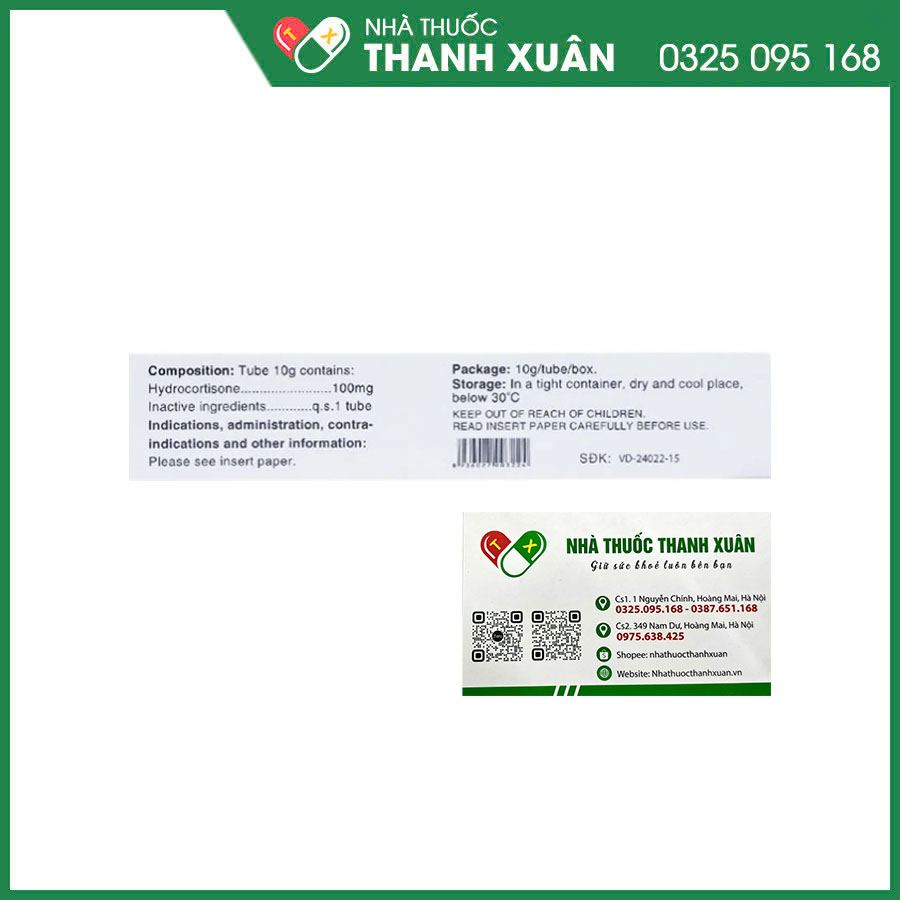 Enoti thuốc điều trị viêm da không nhiễm khuẩn, Eczema cấp, mãn tính, viêm da dị ứng, giảm ngứa hậu môn và hoặc bộ phận sinh dục, phát ban, kích ứng da